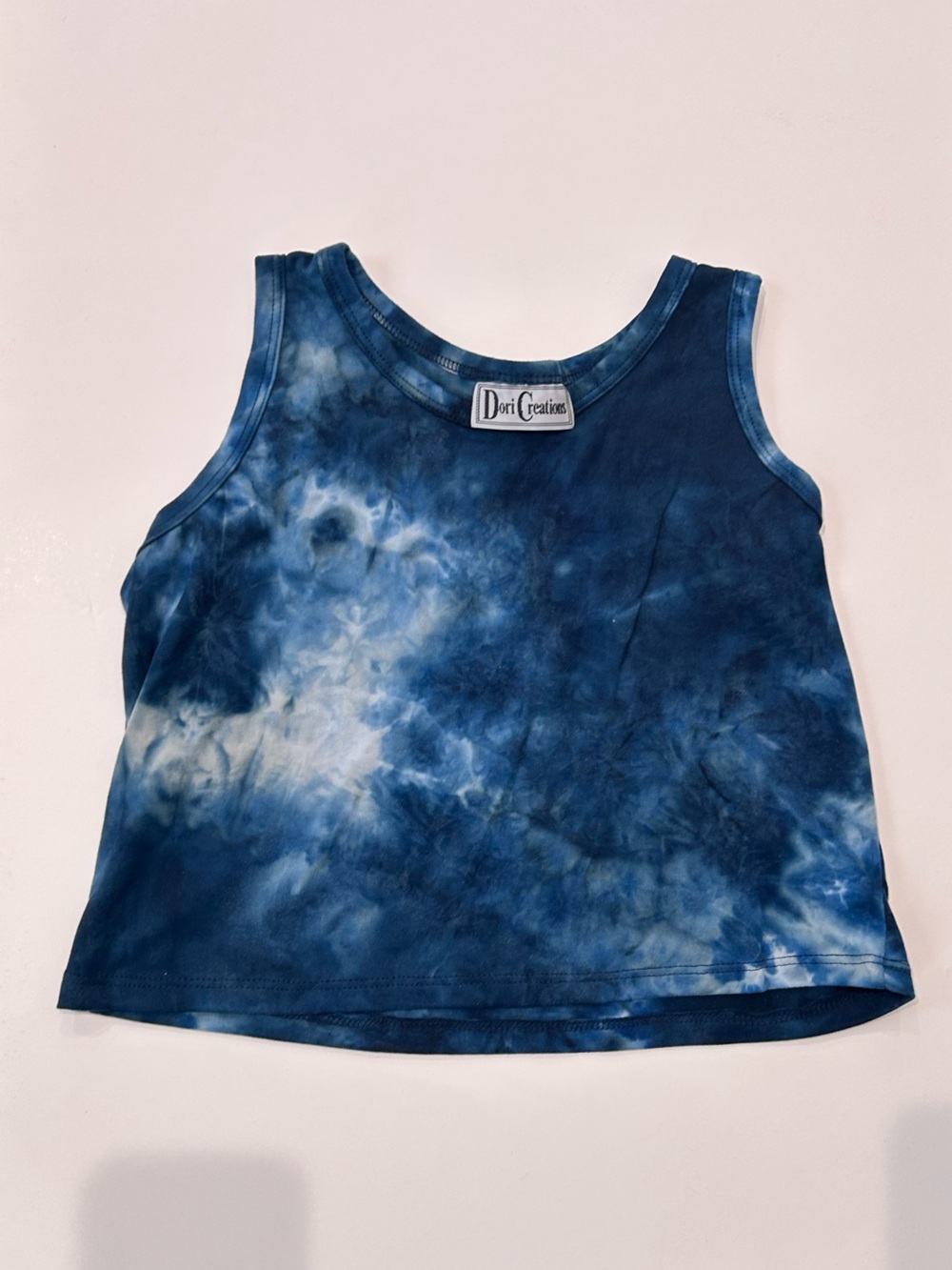 Dori Creations Blue Swing Tie-Dye Tank Top, Size 5